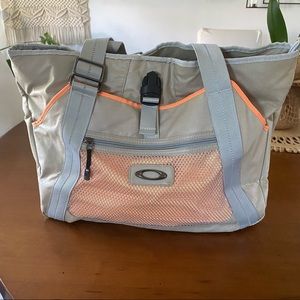 Oakley tote bag. Gray and orange